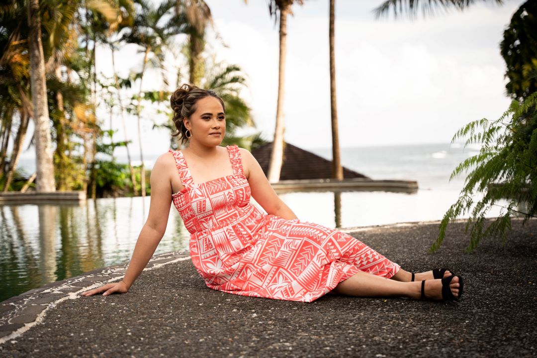 KP LD Coral Coast Dress Coral