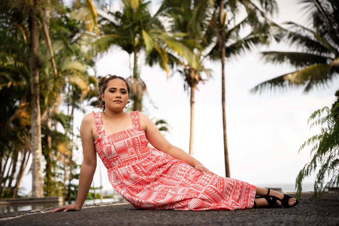 KP LD Coral Coast Dress Coral