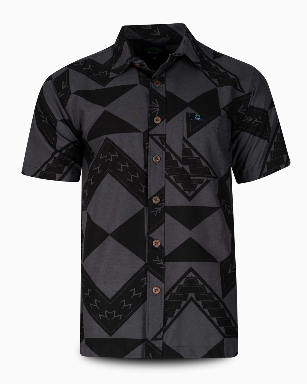 Eveni Pacific Men's Classic Elei Shirt - Phantom Black