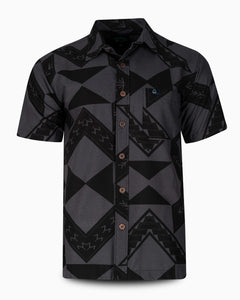 Eveni Pacific Men's Classic Elei Shirt - Phantom Black