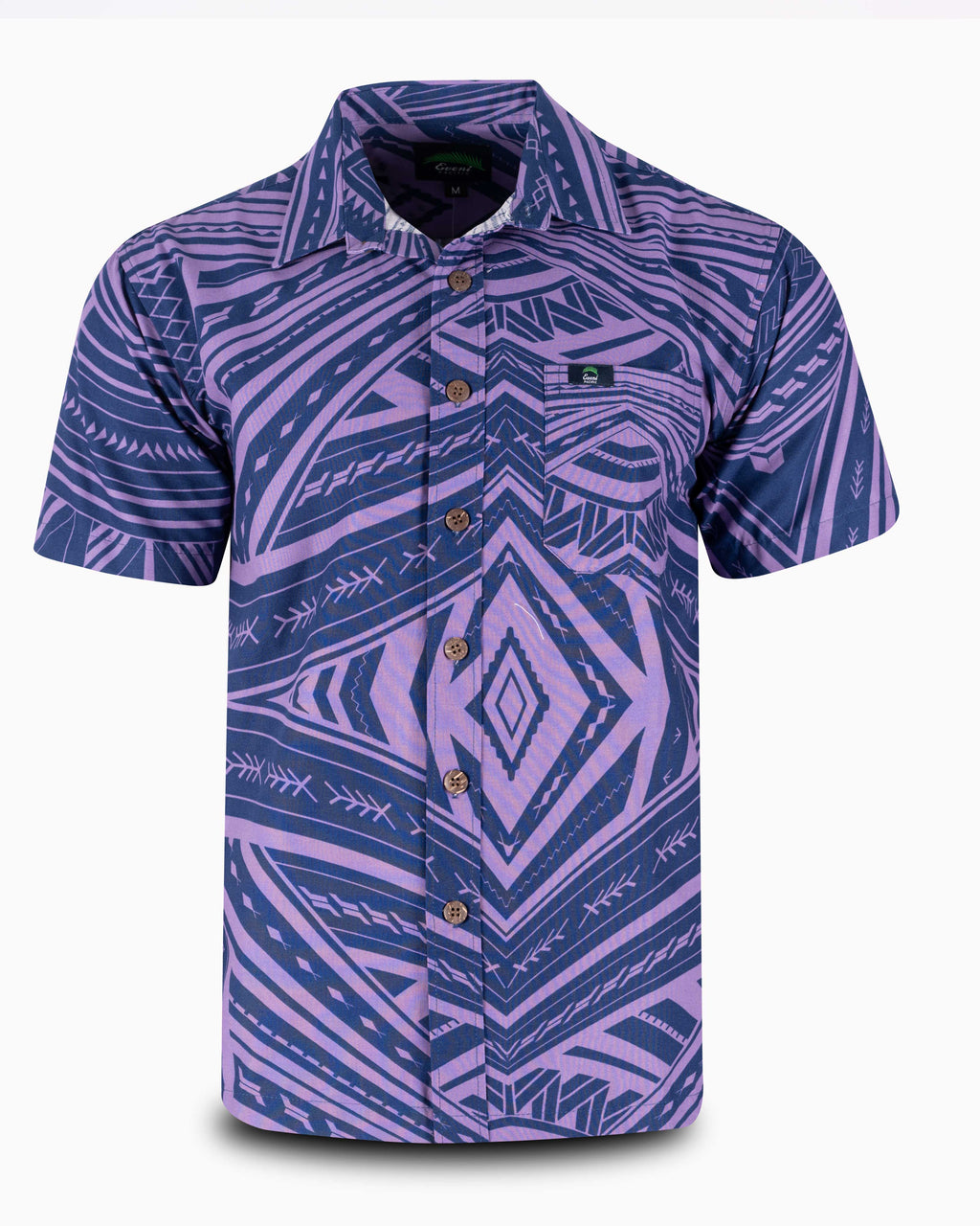 Eveni Pacific Men's Classic Elei Shirt - Lush Purple