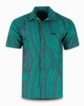 Eveni Pacific Men's Classic Elei Shirt - Shell Green