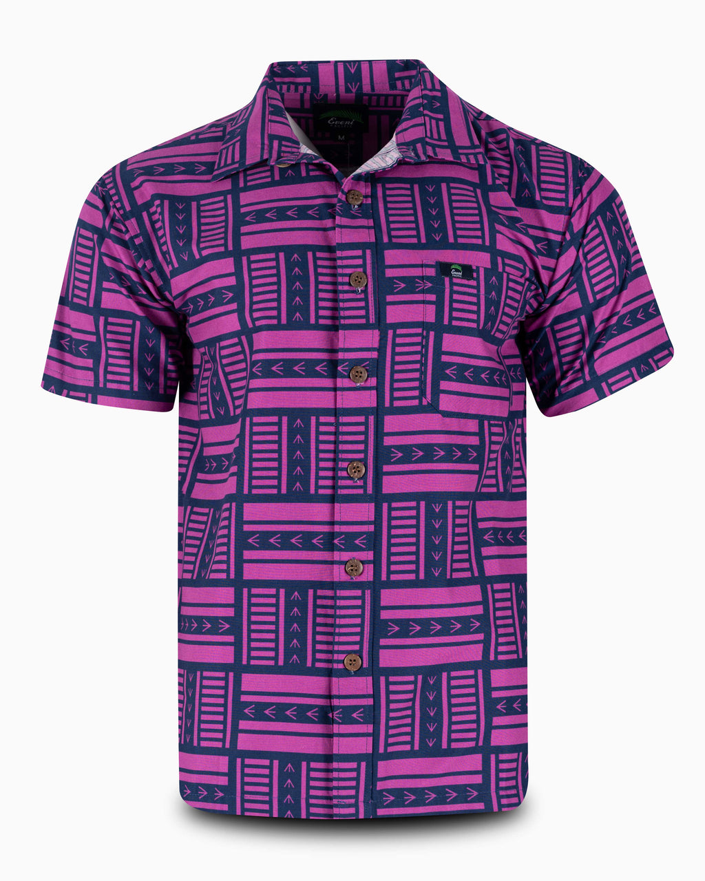 Eveni Pacific Men's Classic Elei Shirt - Music Purple