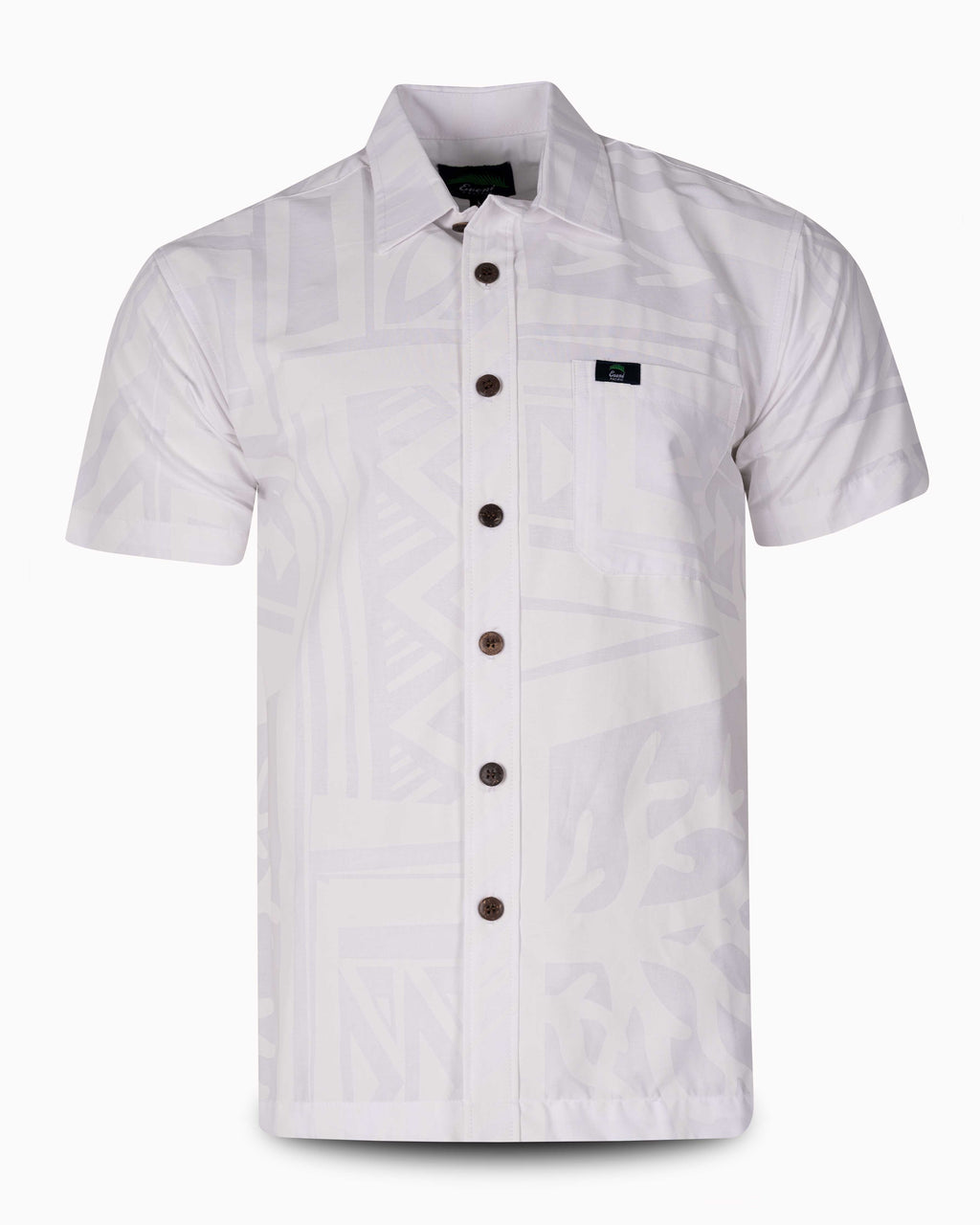 Eveni Pacific Men's Classic Elei Shirt - Renew White Wax