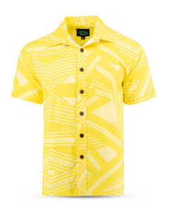 Eveni Pacific Men's Classic Shirt - Serendipity Lemon