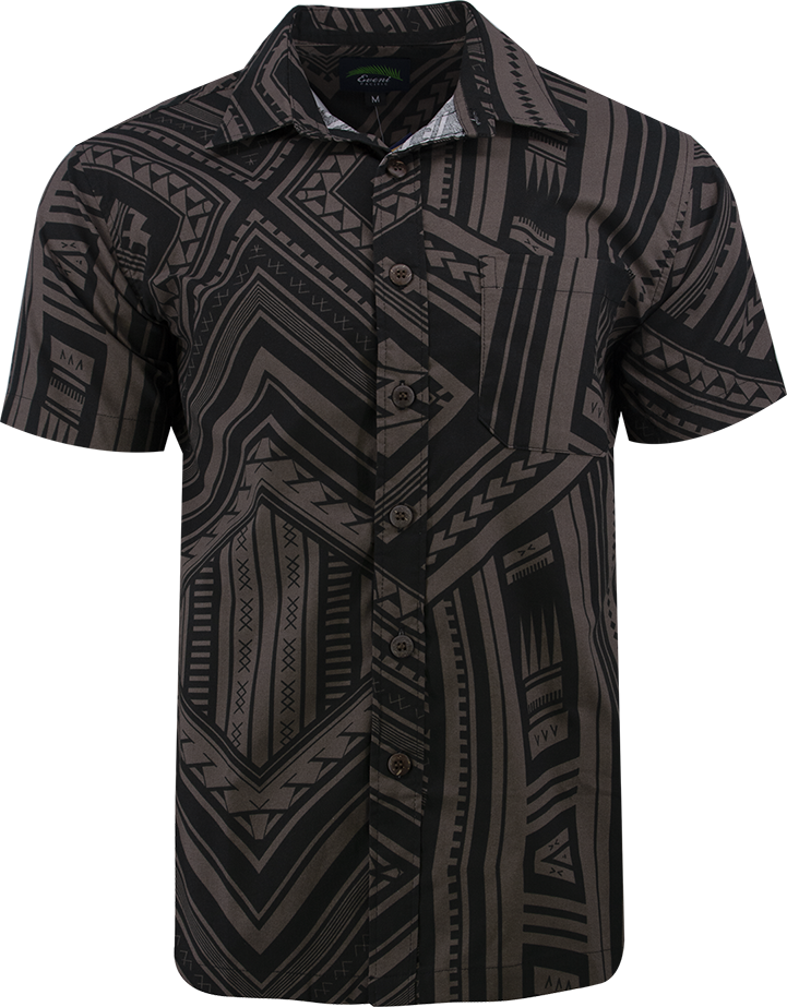 Eveni Pacific Men's Classic Shirt - Deep Kava