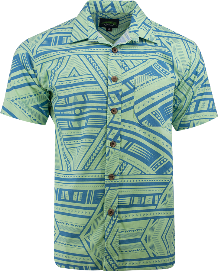 Eveni Pacific Men's Classic Shirt - Ming Blue
