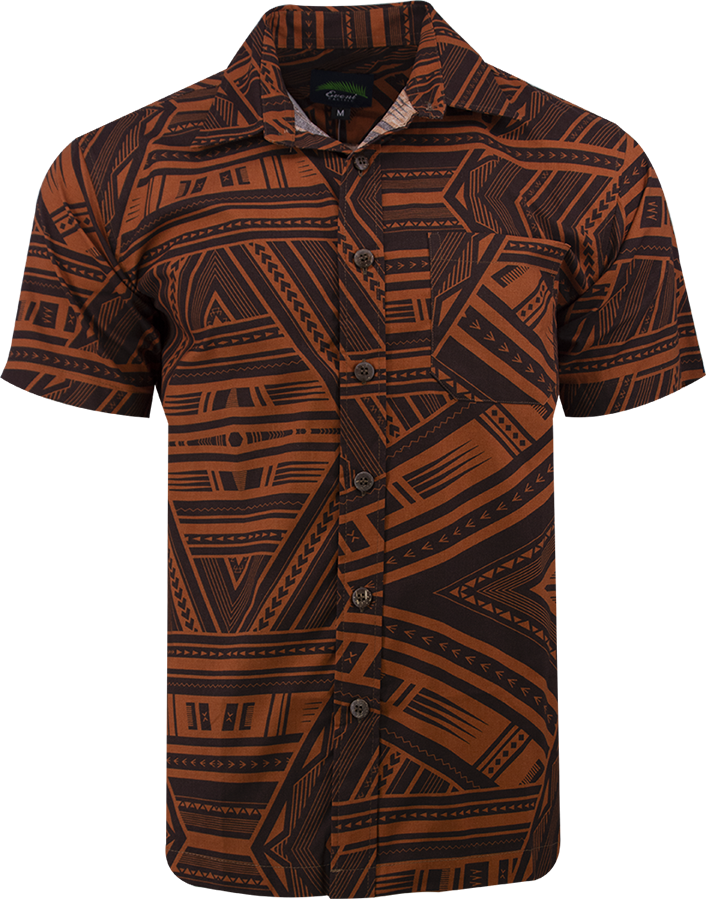 Eveni Pacific Men's Classic Shirt - Teak Brown