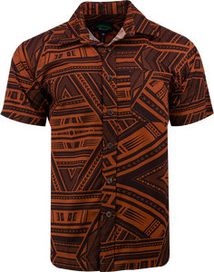 Eveni Pacific Men's Classic Shirt - Teak Brown