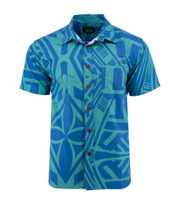 Eveni Pacific Men's Classic Shirt - Venus Aqua
