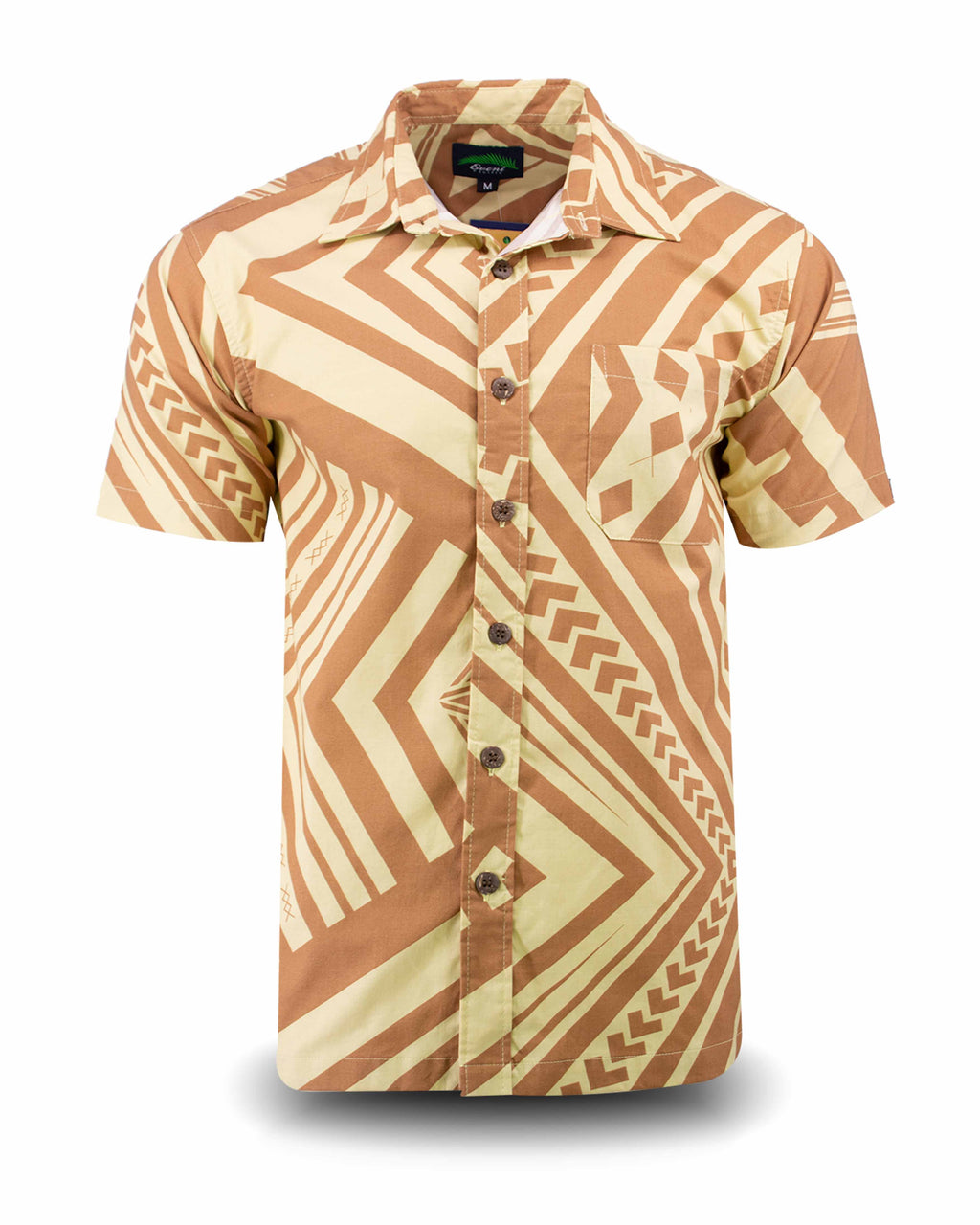 Eveni Pacific Men's Classic Shirt - Aloe Brown