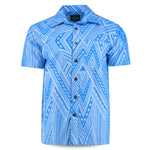 Eveni Pacific Men's Premium Metallic Shirt - Blue Glitz
