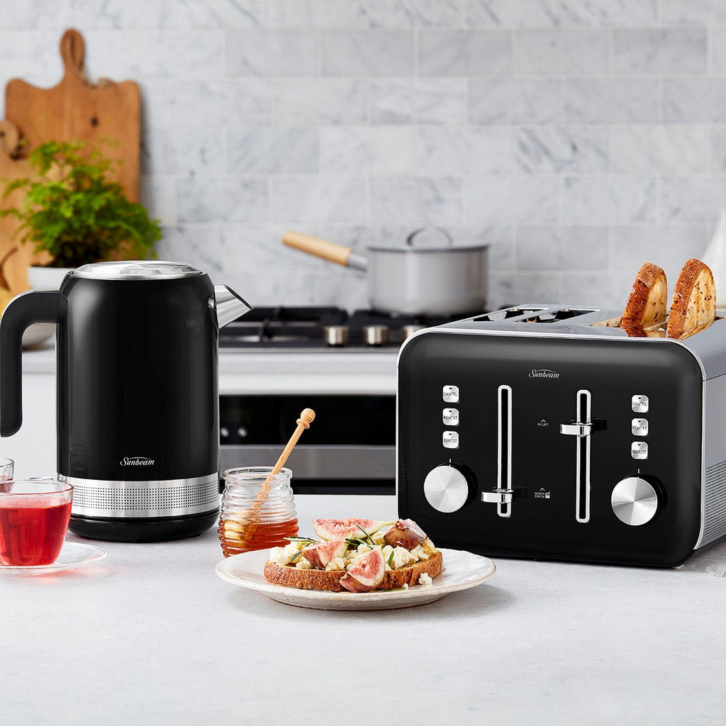 SIMPLY SHINE 4 SLICE TOASTER BLACK